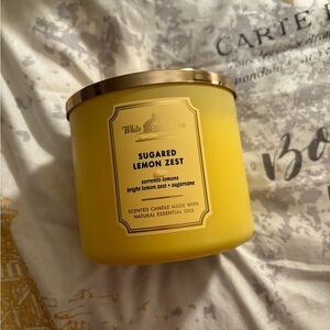 Bath & Body Works Sugared Lemon Zest Scented Candle, 7 Oz